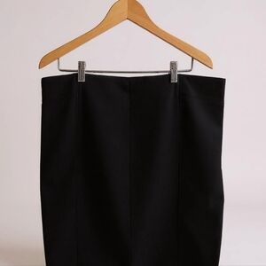 LOFT Gray Knee-Length Pencil Skirt for Work